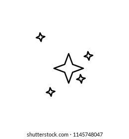stars icon. Element of space for mobile concept and web apps illustration. Thin line icon for website design and development, app development