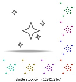 stars icon. Elements of Cartooning space in multi color style icons. Simple icon for websites, web design, mobile app, info graphics