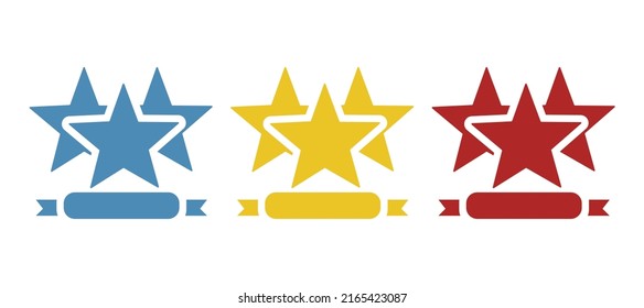 stars icon, evaluation concept, vector illustration
