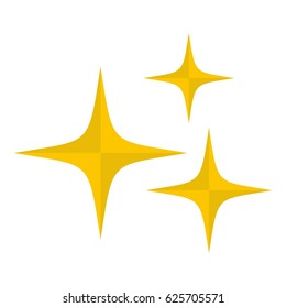 Stars icon flat isolated on white background vector illustration