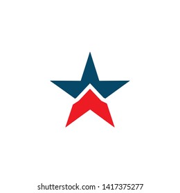 Stars icon logo design vector template