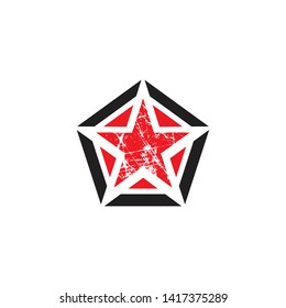 Stars icon logo design vector template