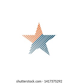 Stars icon logo design vector template
