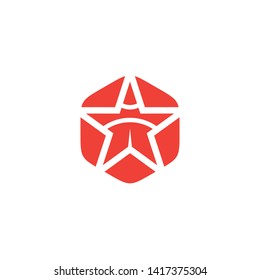 Stars icon logo design vector template