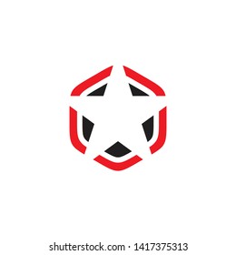 Stars icon logo design vector template