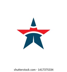 Stars icon logo design vector template