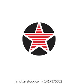 Stars icon logo design vector template