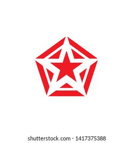 Stars icon logo design vector template