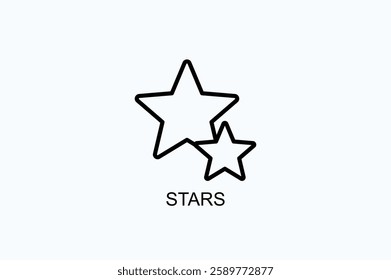 Stars Icon Or Logo Isolated Vector Illustration