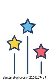 Icono, logotipo o símbolo de las estrellas