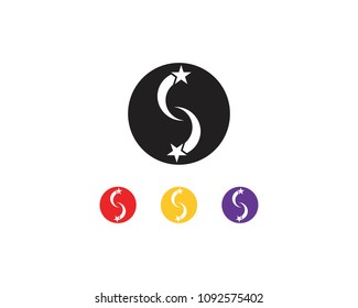 Stars icon logo template