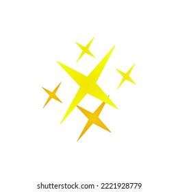 stars icon on a white background, vector illustration