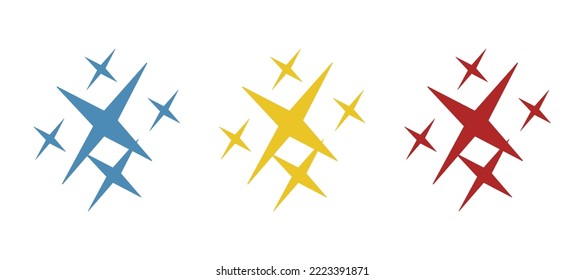 stars icon on a white background, vector illustration