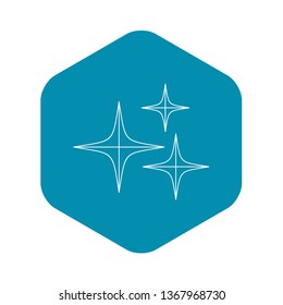 Stars icon. Outline illustration of stars vector icon for web