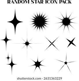 Stars Icon Pack Vector Art Illustration 