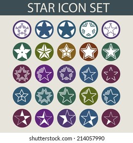 stars icon set