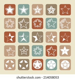 stars icon set