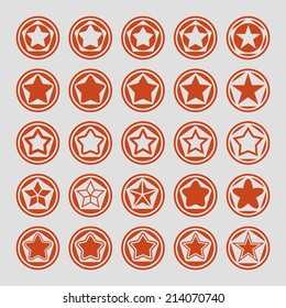 stars icon set