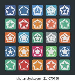 stars icon set