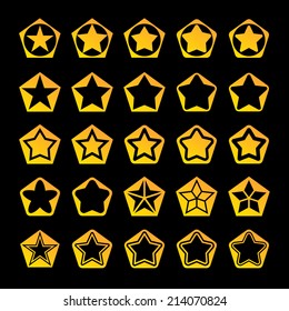 stars icon set