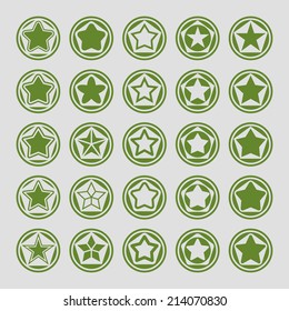 stars icon set