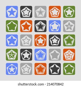 stars icon set