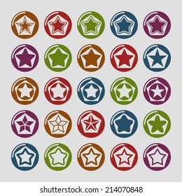 stars icon set