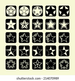 stars icon set