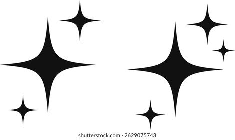 stars icon set. glowing light. Star shine sparkle sign. customer rating symbol. Shine sun ray
