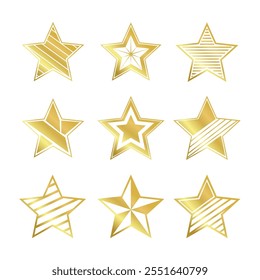 Stars Icon Set Vector Design.