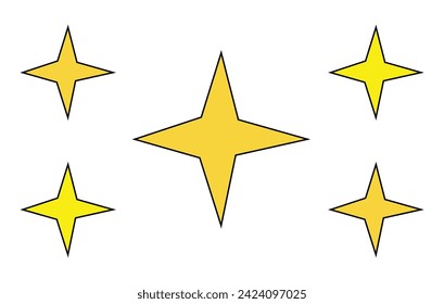 Stars icon, simple style. Vector illustration. Eps file 234.