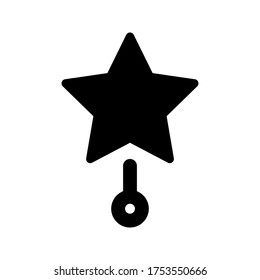 Stars icon, star illustration vector isolated on blank background. editable