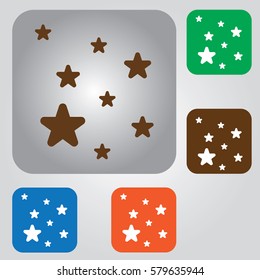 stars icon. Star vector icon. Set