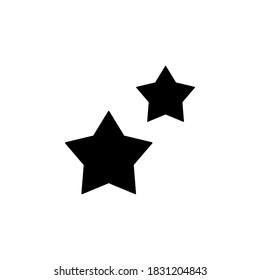 stars icon symbol vector on white background