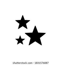 stars icon symbol vector on white background