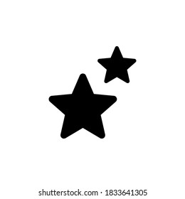 símbolo de icono de estrellas vector de fondo blanco