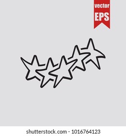 Stars icon in trendy isolated on grey background.Vector illustration.