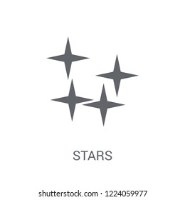 Stars icon. Trendy Stars logo concept on white background from Astronomy collection. Suitable for use on web apps, mobile apps and print media.