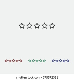 stars. icon. vector design