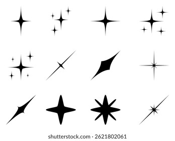 stars icon vector featuring a shiny design, shaped like a bright star, glowing and radiant—this star vector is perfect for ratings, graphics, or any star-themed creative project.
