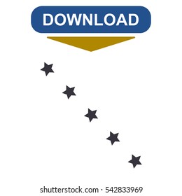 Stars Icon Vector flat design style