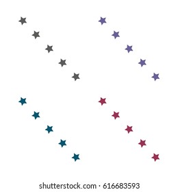 Stars Icon Vector flat design style