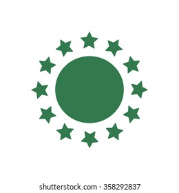 stars icon, vector illustration. Flat design   
