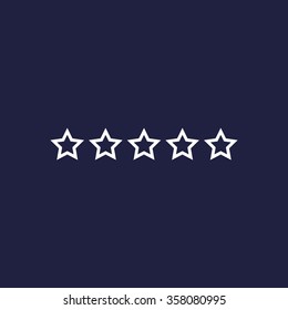 stars icon, vector illustration. Modern design. Flat design style