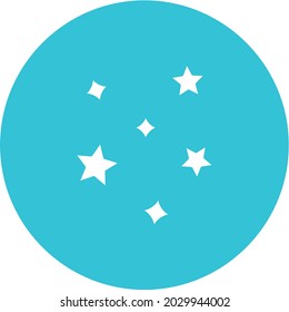Imagen vectorial de icono de estrellas. También se puede usar para el Carnaval. Adecuado para aplicaciones móviles, aplicaciones web y medios impresos.