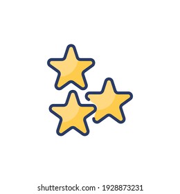 Stars icon in vector. Logotype