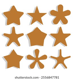 stars icon vektor. bronze star icon vector. star icon vektor illustration