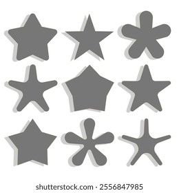 stars icon vektor. silver star icon vector. star icon vektor illustration