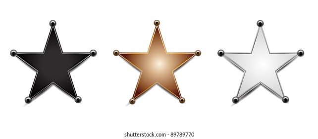 Stars Isolated on White