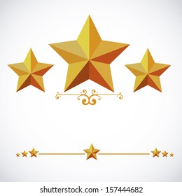 stars label over gray background vector illustration